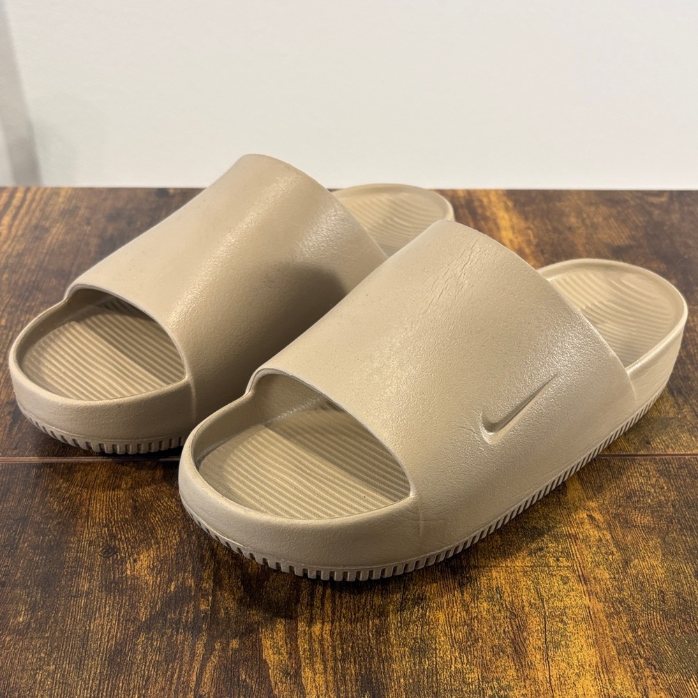 Nike Tan Slide Sandals